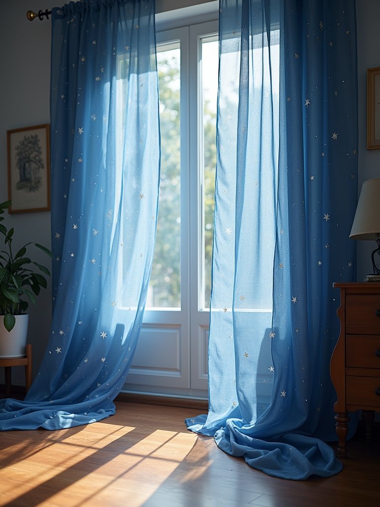 magical starry night ambiance