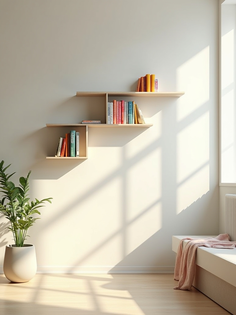 magnetic space saving bookshelf solution