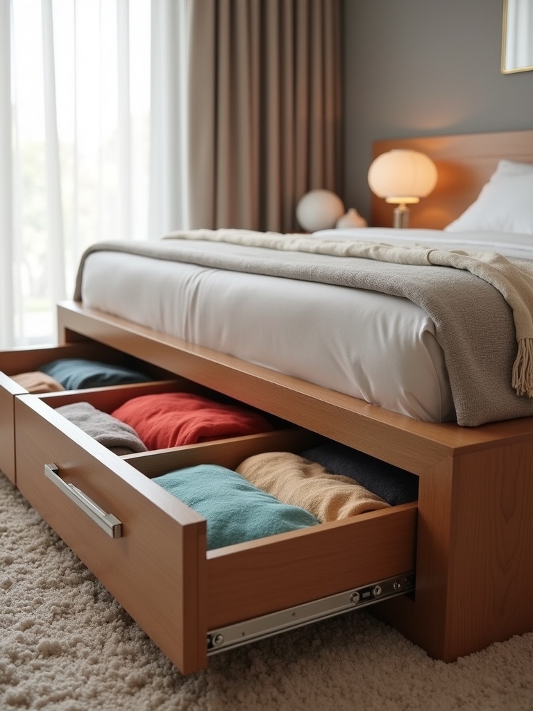 maximize bedroom storage space