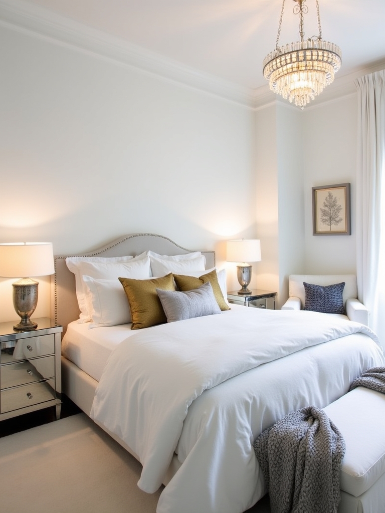 metallic accents enhance elegance