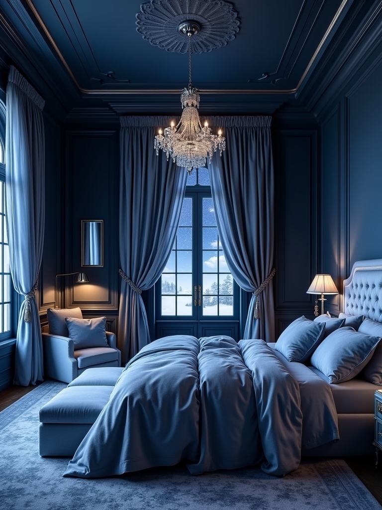 midnight blue calming retreat