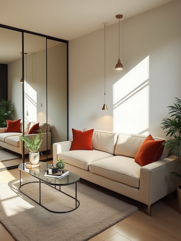 mirrors enhance space and light