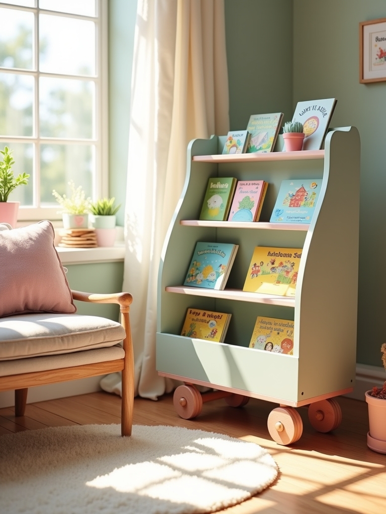 mobile bookshelf for kids