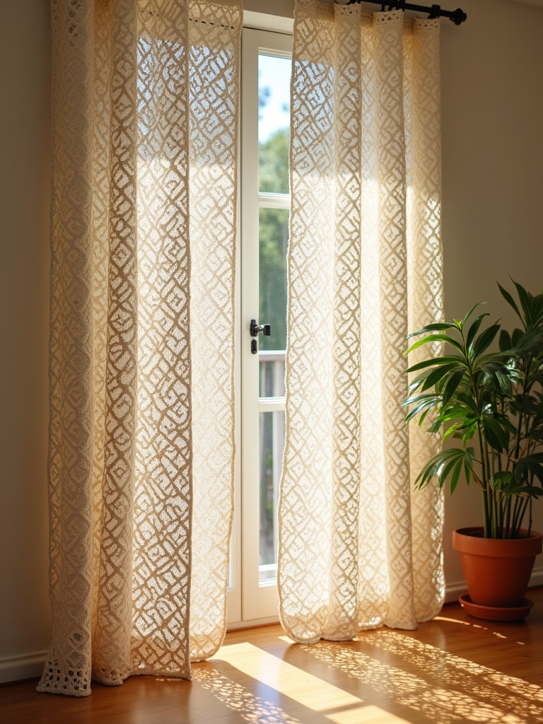 modern geometric curtain designs
