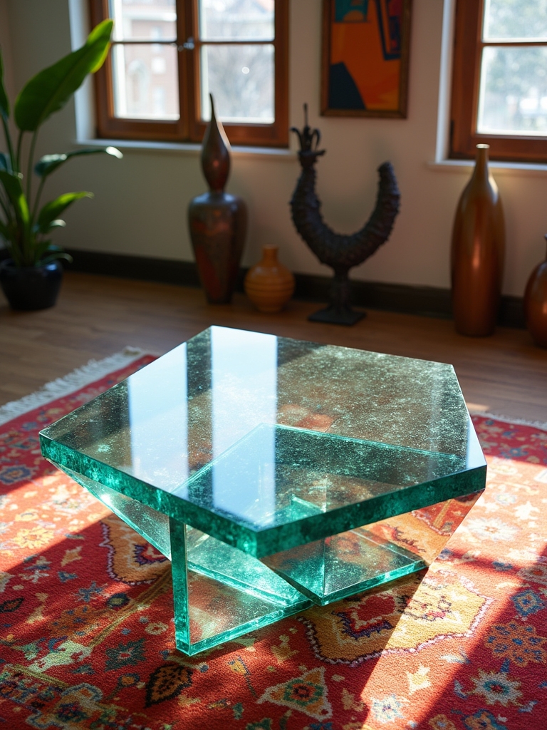 modern geometric glass elegance