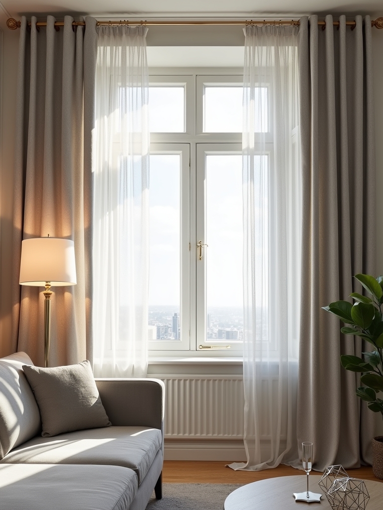 modern metallic curtain finishes