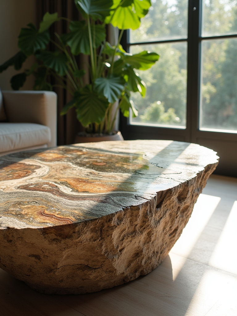 modern stone glass tables
