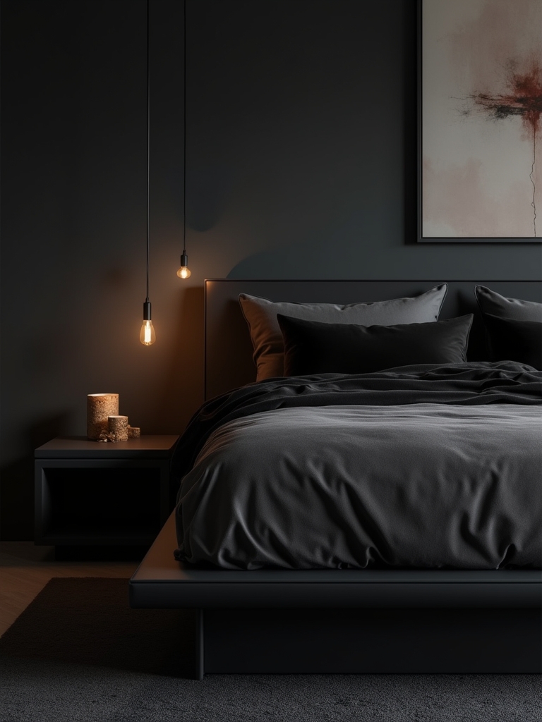 modern stylish low profile bed