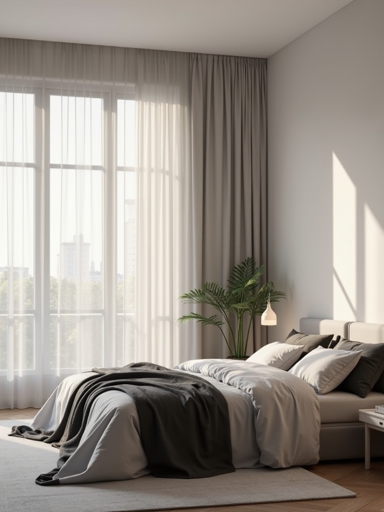 monochrome bedroom design elegance