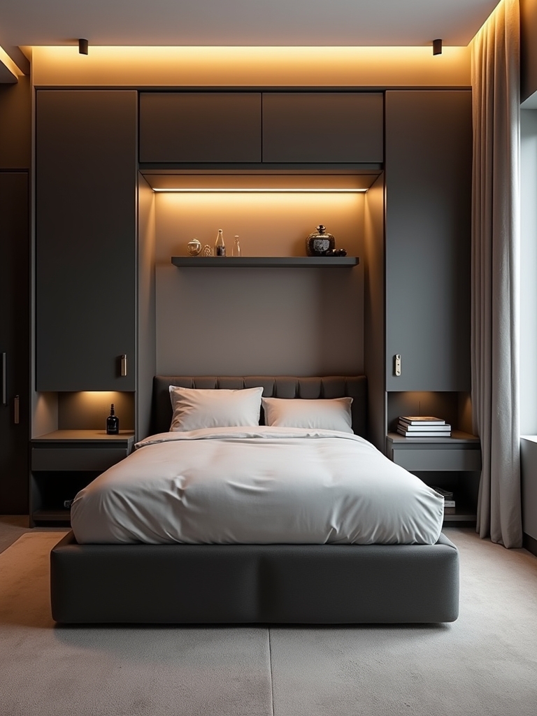 murphy beds with lighting