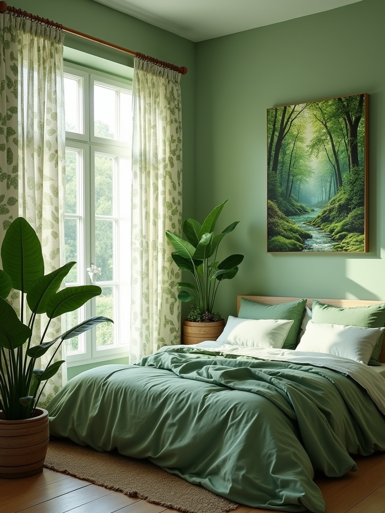 nature inspired bedroom artwork
