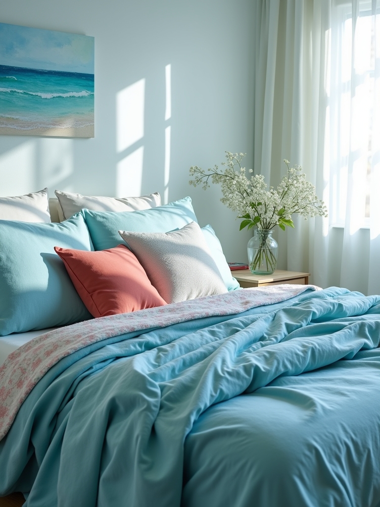 ocean inspired calming bedroom designs