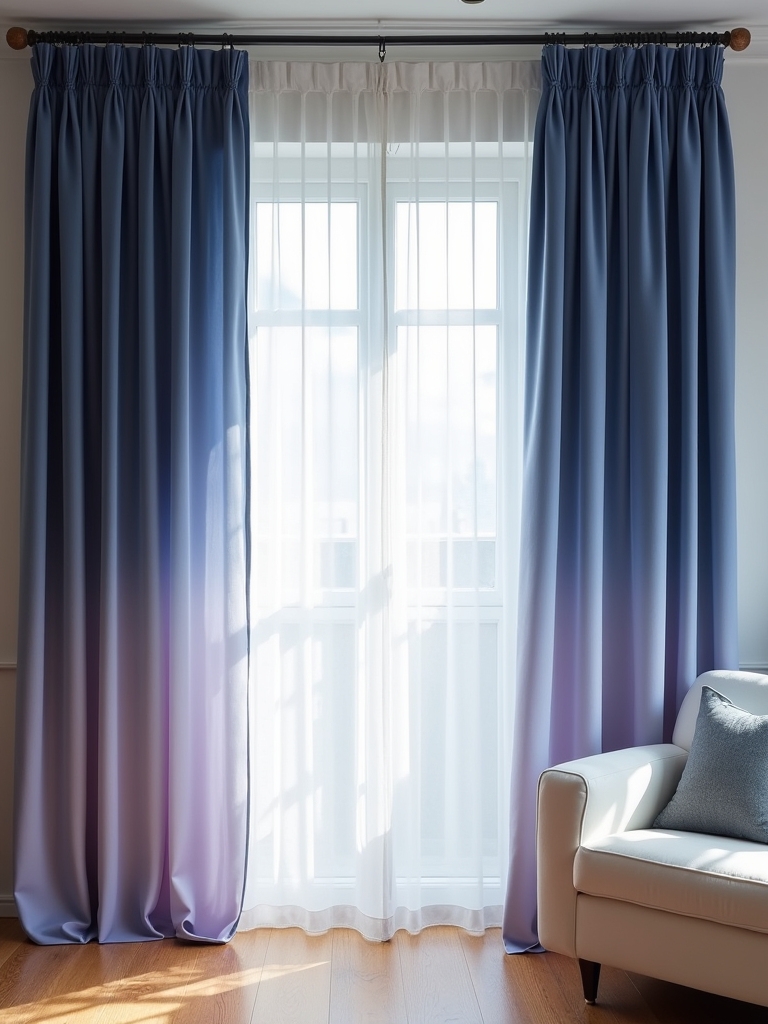 ombre curtains enhance spaces