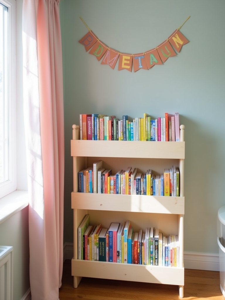 personalized bookshelf for children
