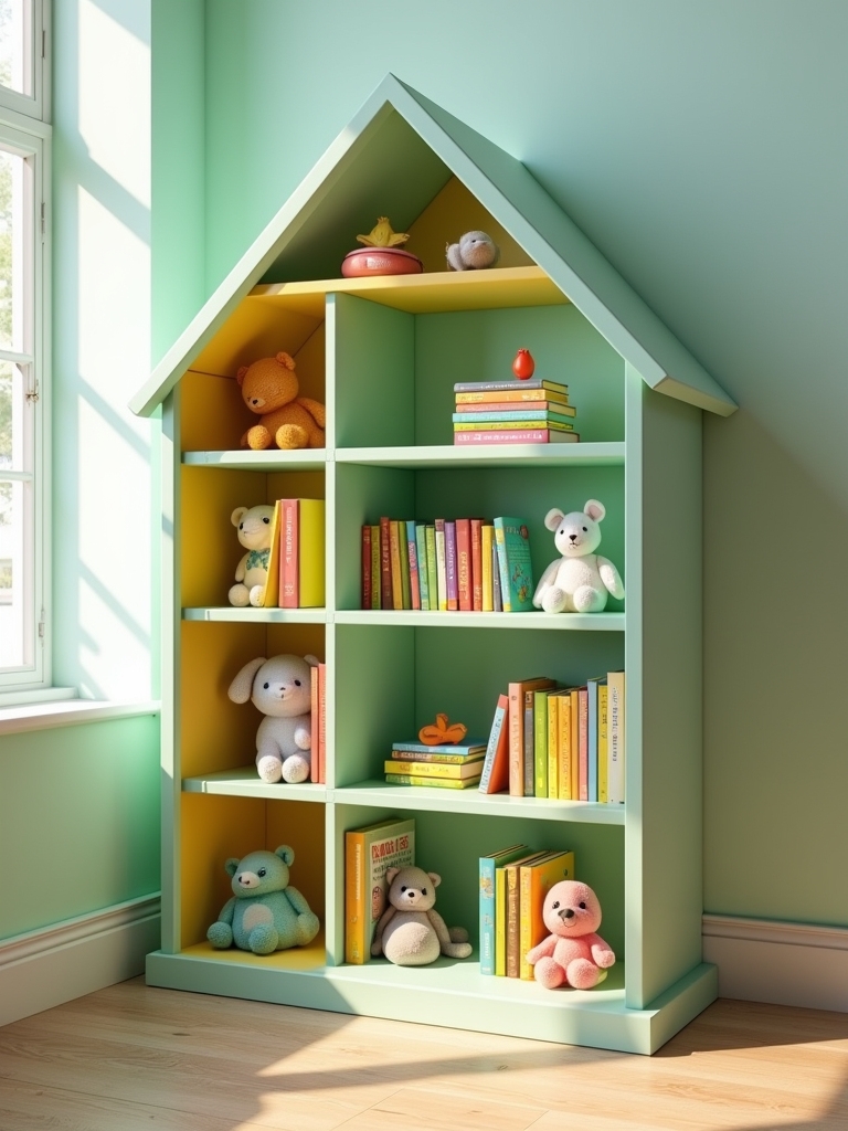 playful engaging bookshelf design