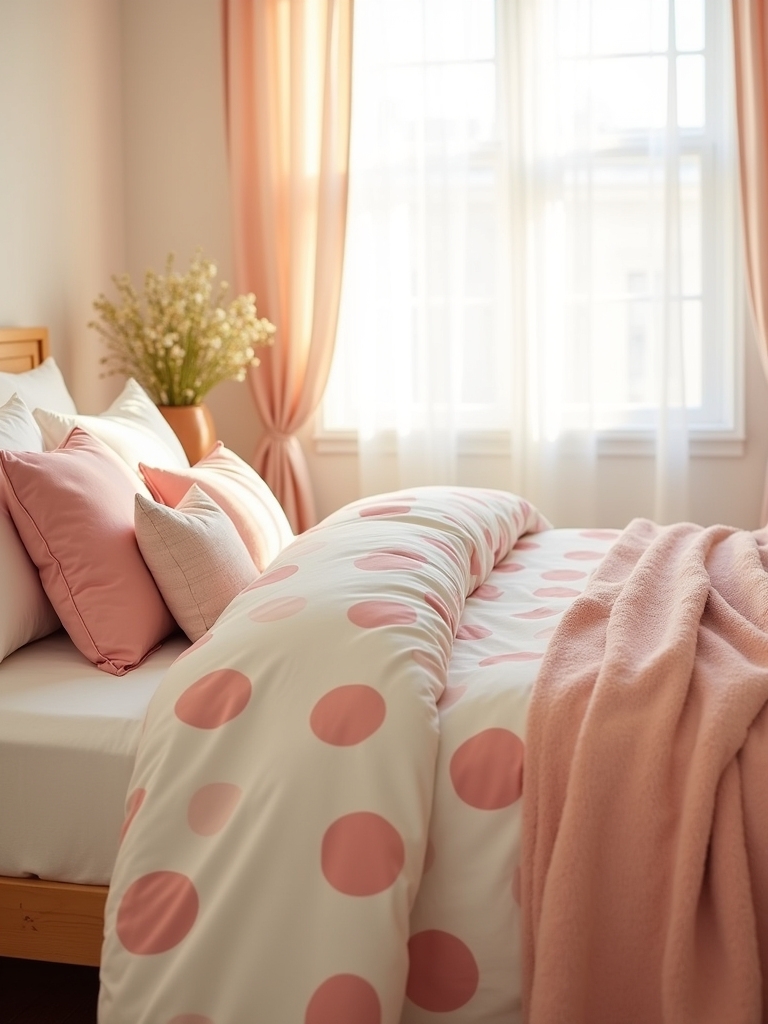 playful polka dot bedding