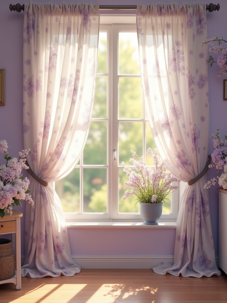 romantic lavender pattern elegance
