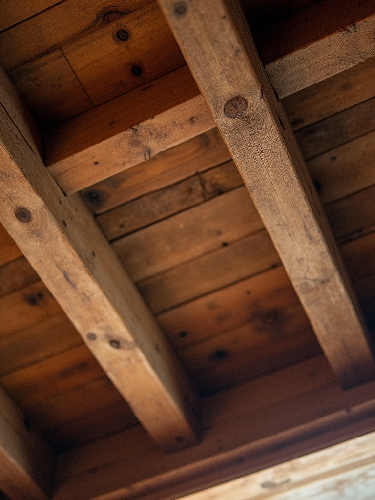 rustic barn wood ceiling