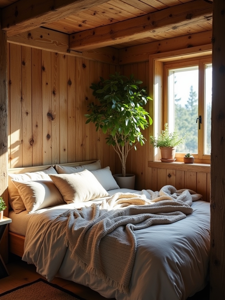 rustic corner bed charm