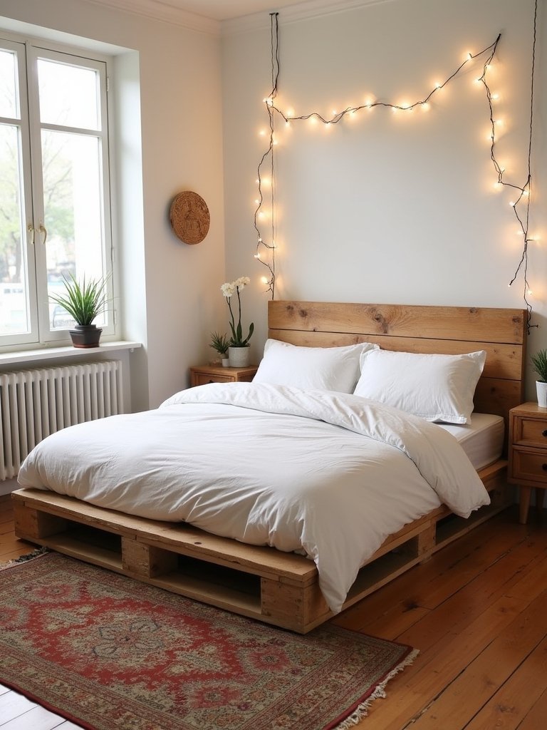 rustic pallet bed frames