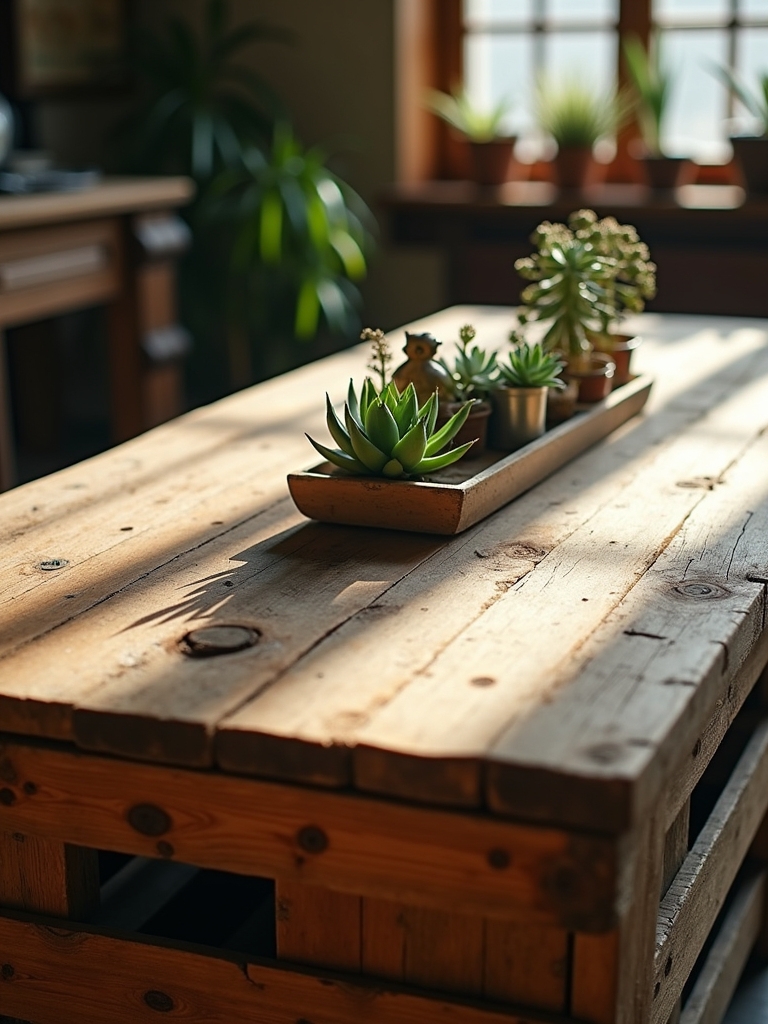 rustic reclaimed wood table