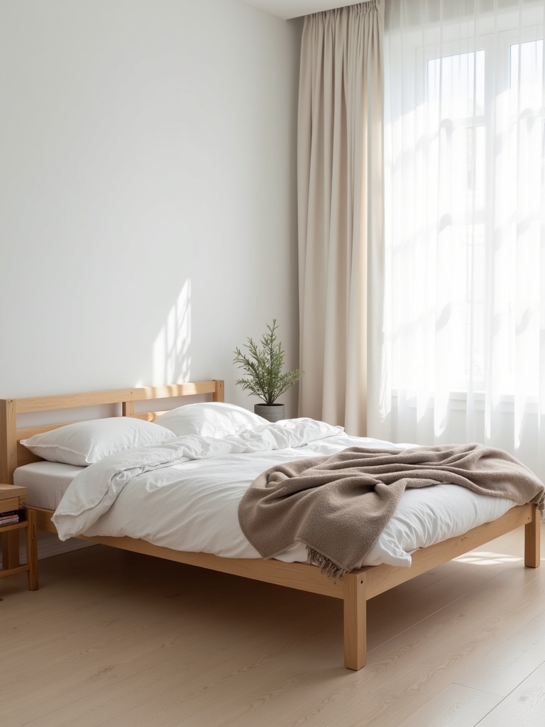 scandinavian minimalist bed frames