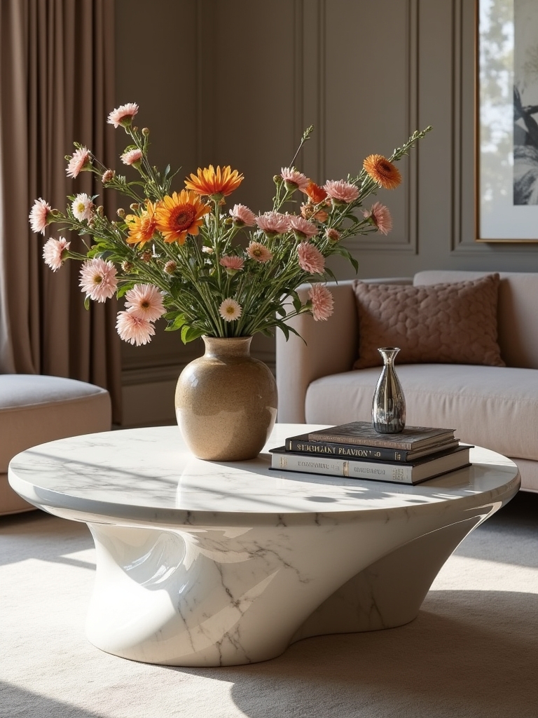 sculptural coffee table artistry