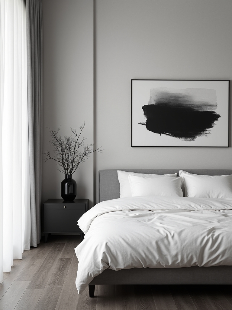 serene minimalist bedroom design