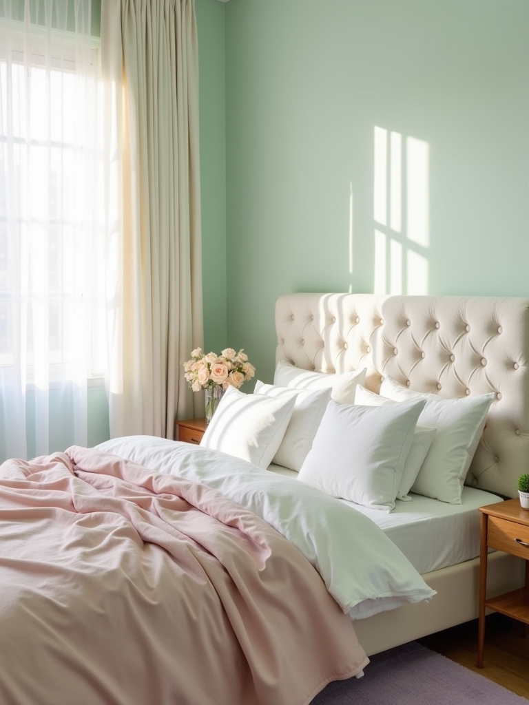 serene soft pastel retreat
