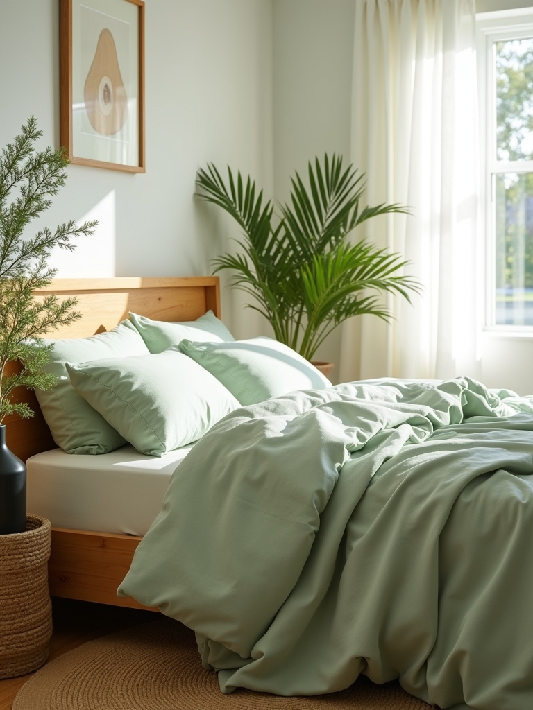 serene soft sage bedding