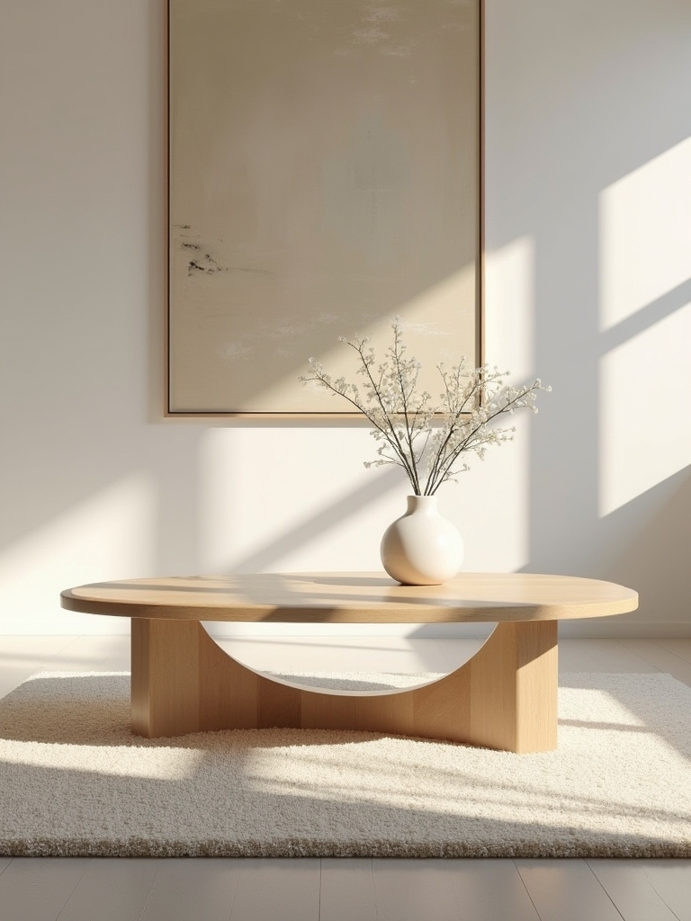 sleek minimalist oval design
