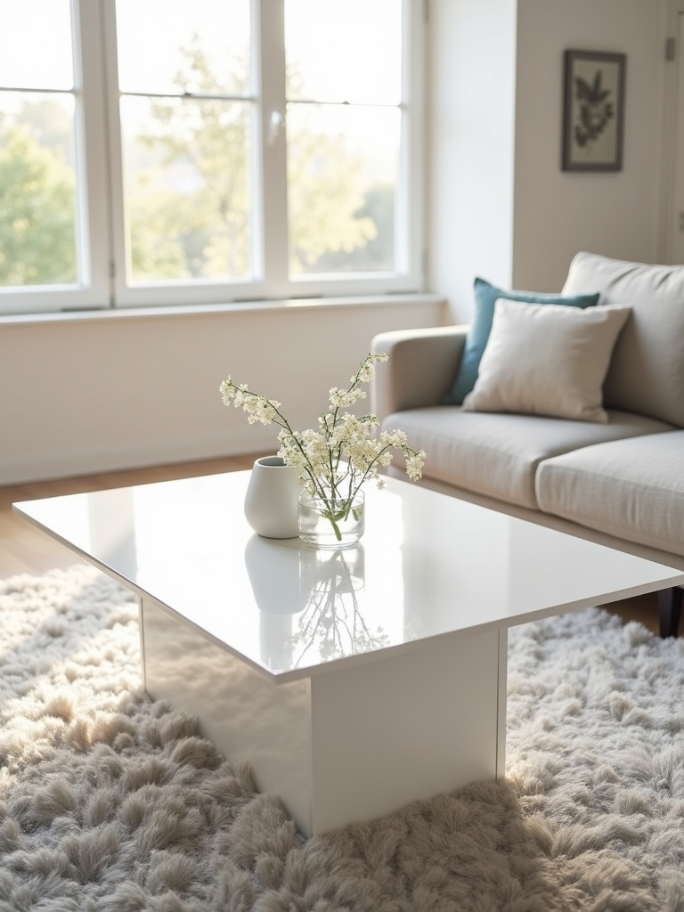 sleek minimalist white design