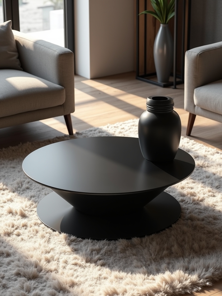 sleek modern black coffee tables