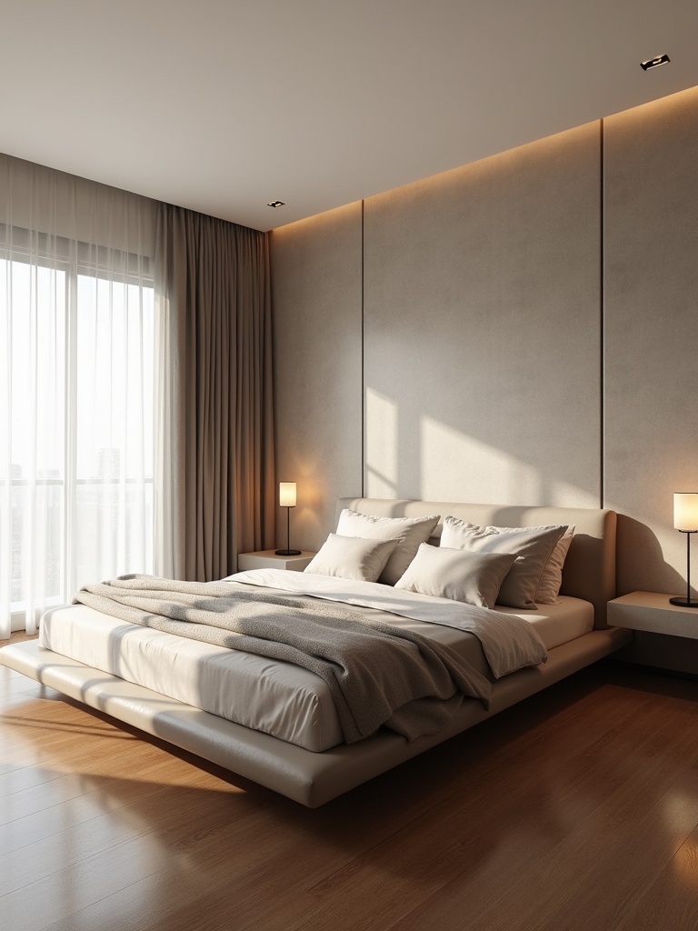 sleek modern platform beds
