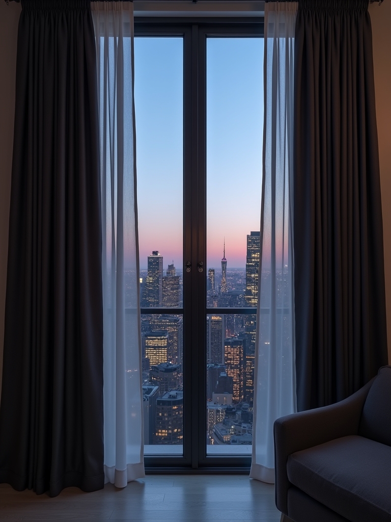 sleek urban chic curtains