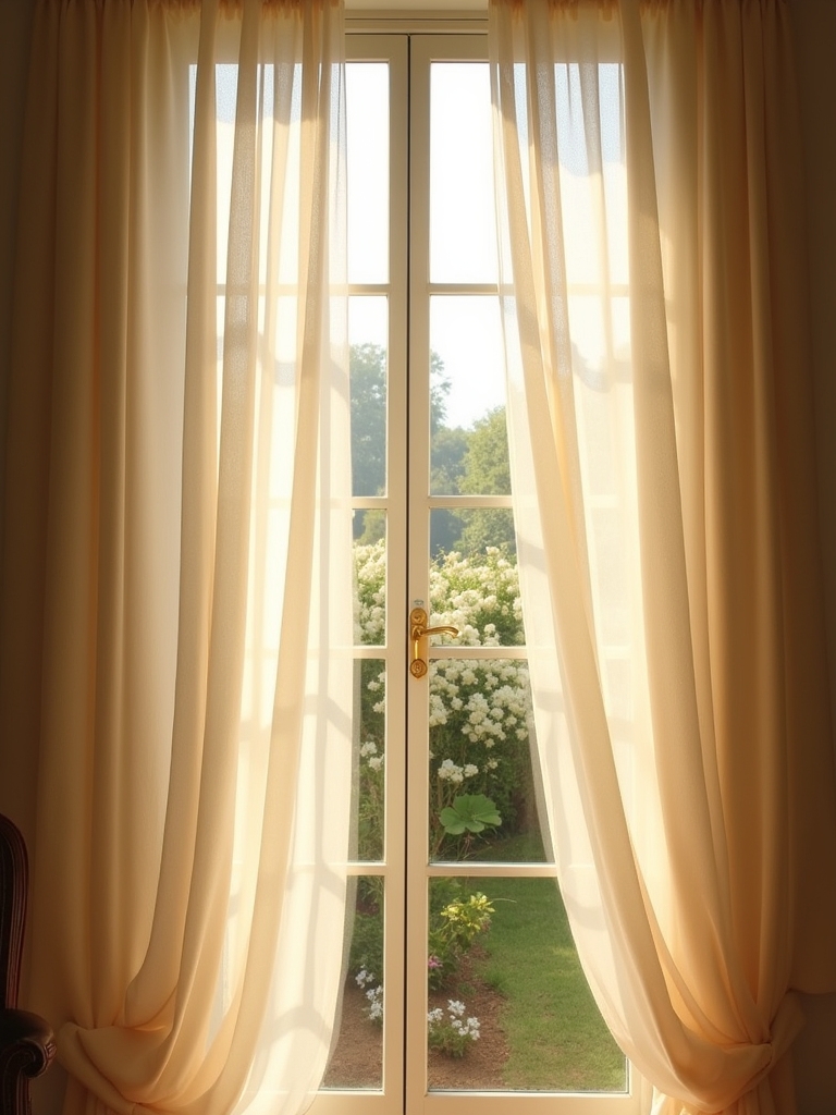 soft flowing romantic drapery
