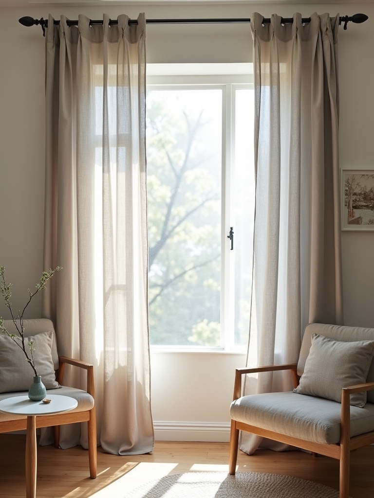 soft gray linen elegance
