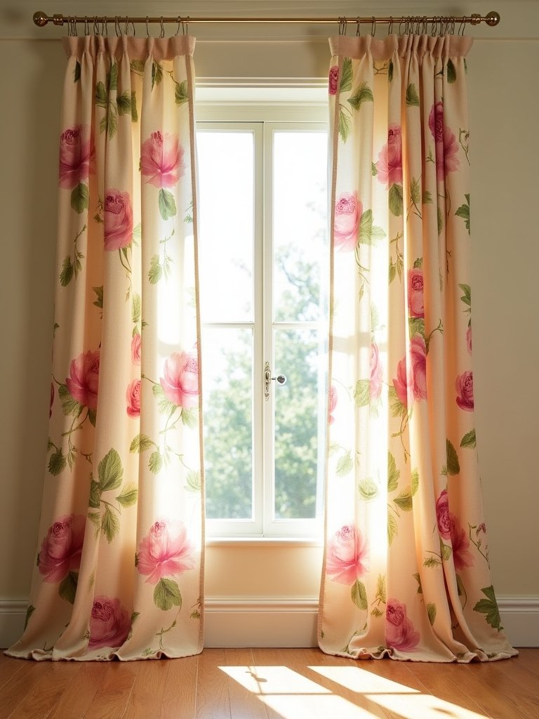 sophisticated peony color drapes