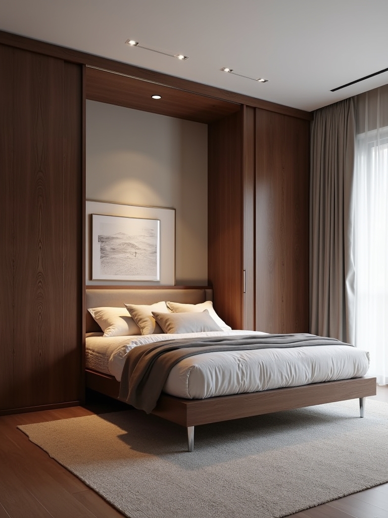 space saving hidden beds