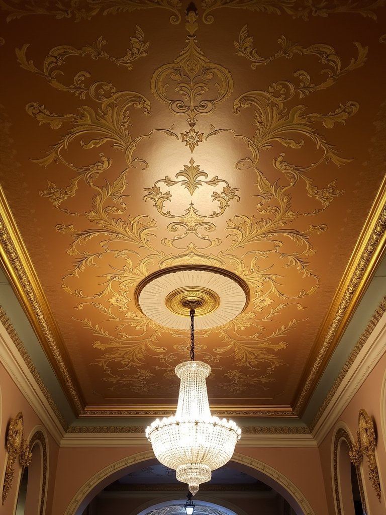 stenciled ceiling design techniques
