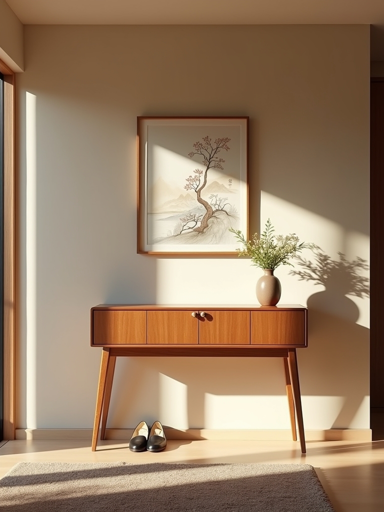 stylish and organized entryway