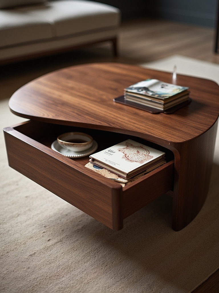 stylish coffee table storage