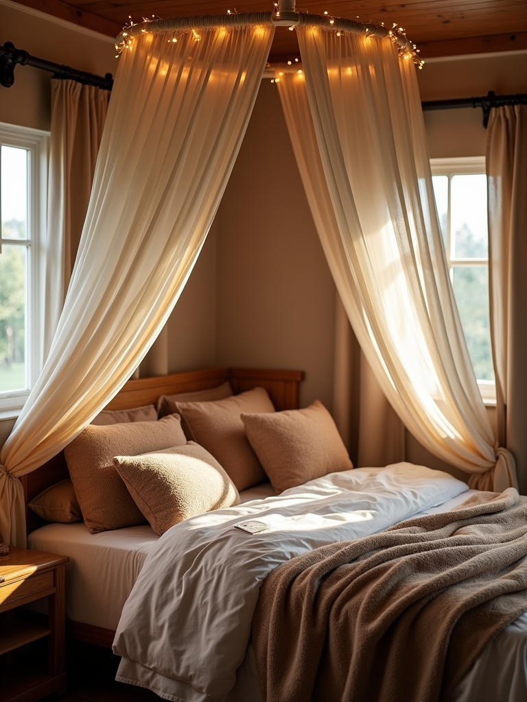 stylish corner bed canopies