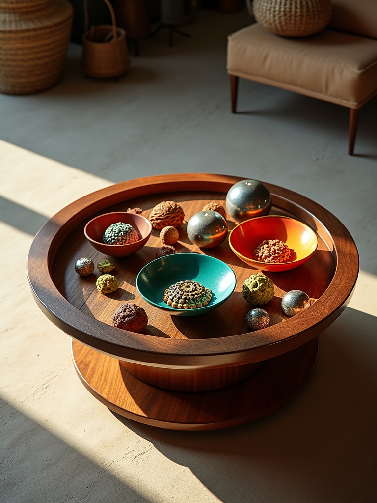 stylish functional rotating table