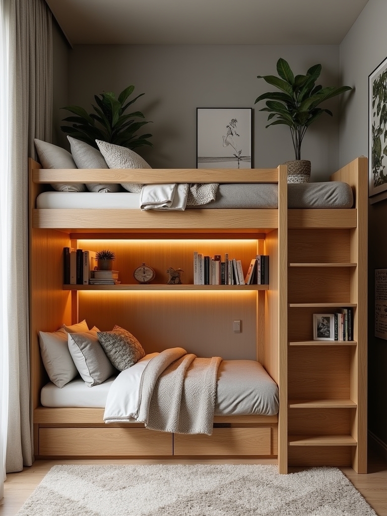 stylish loft beds storage