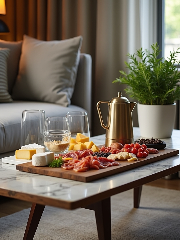 stylish snack station setup