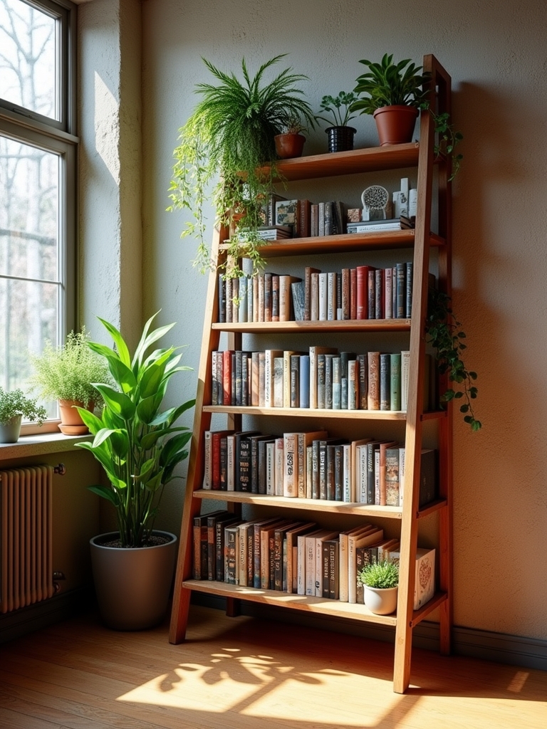 stylish space saving bookshelf design