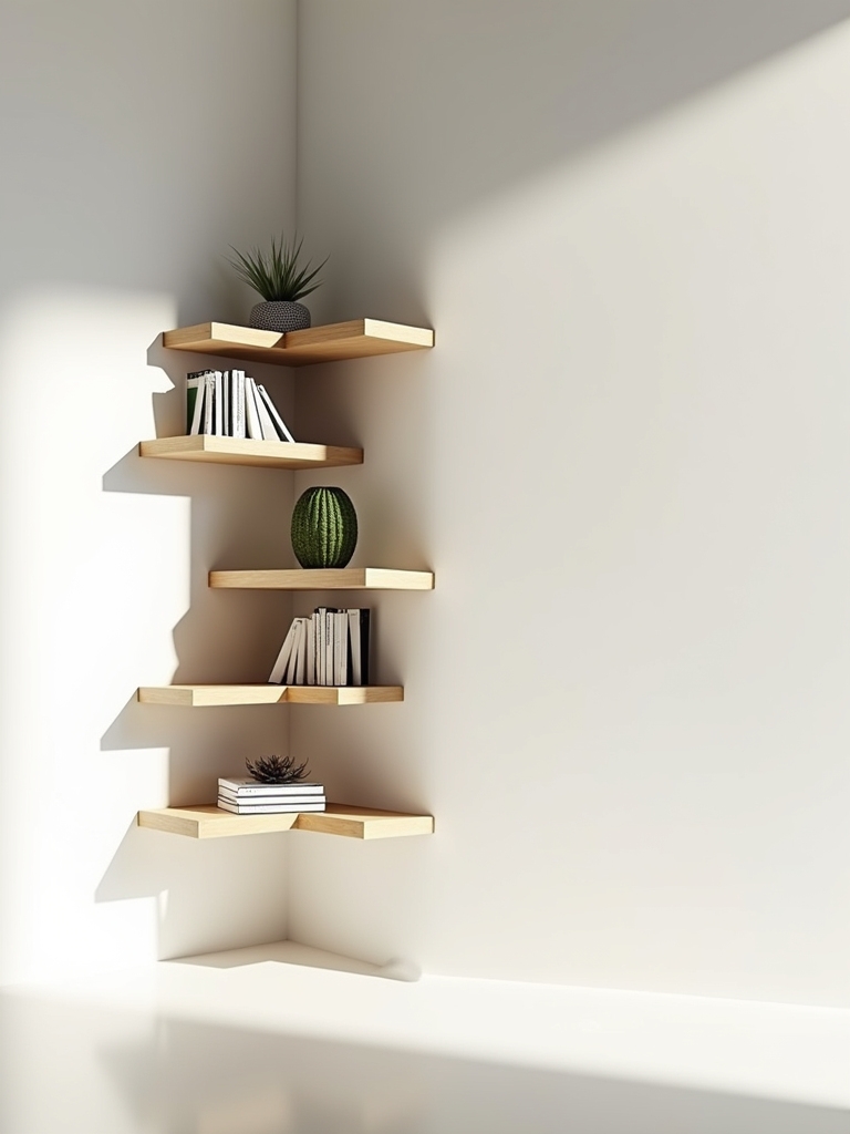 stylish space saving bookshelf solution