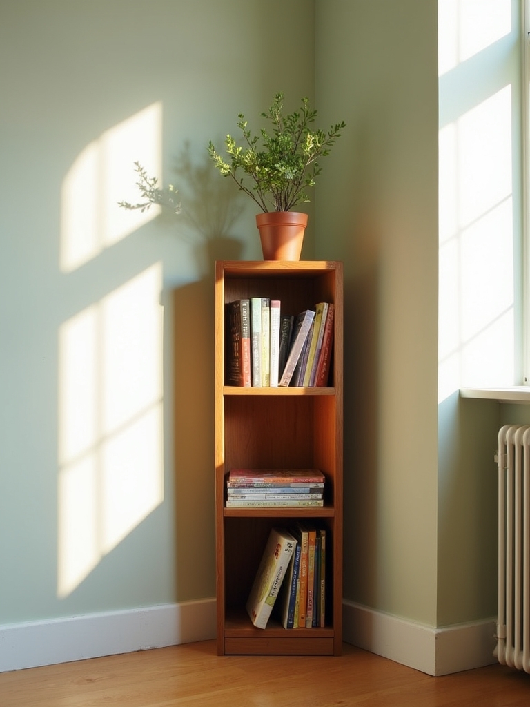stylish space saving corner shelves