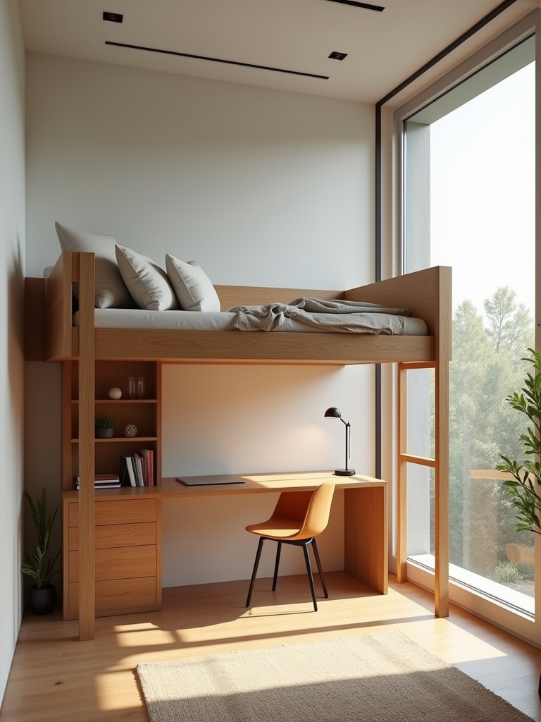 stylish space saving loft beds